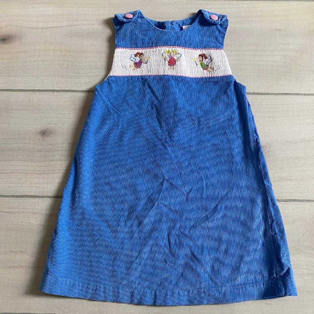 Smocked Fairies Corduroy Jumper Dress